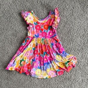 Little Sleepies PLAY Colorful Floral Kids Dress - 2T